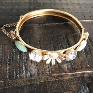 🌸 Flower and Jade Bangle🌸
